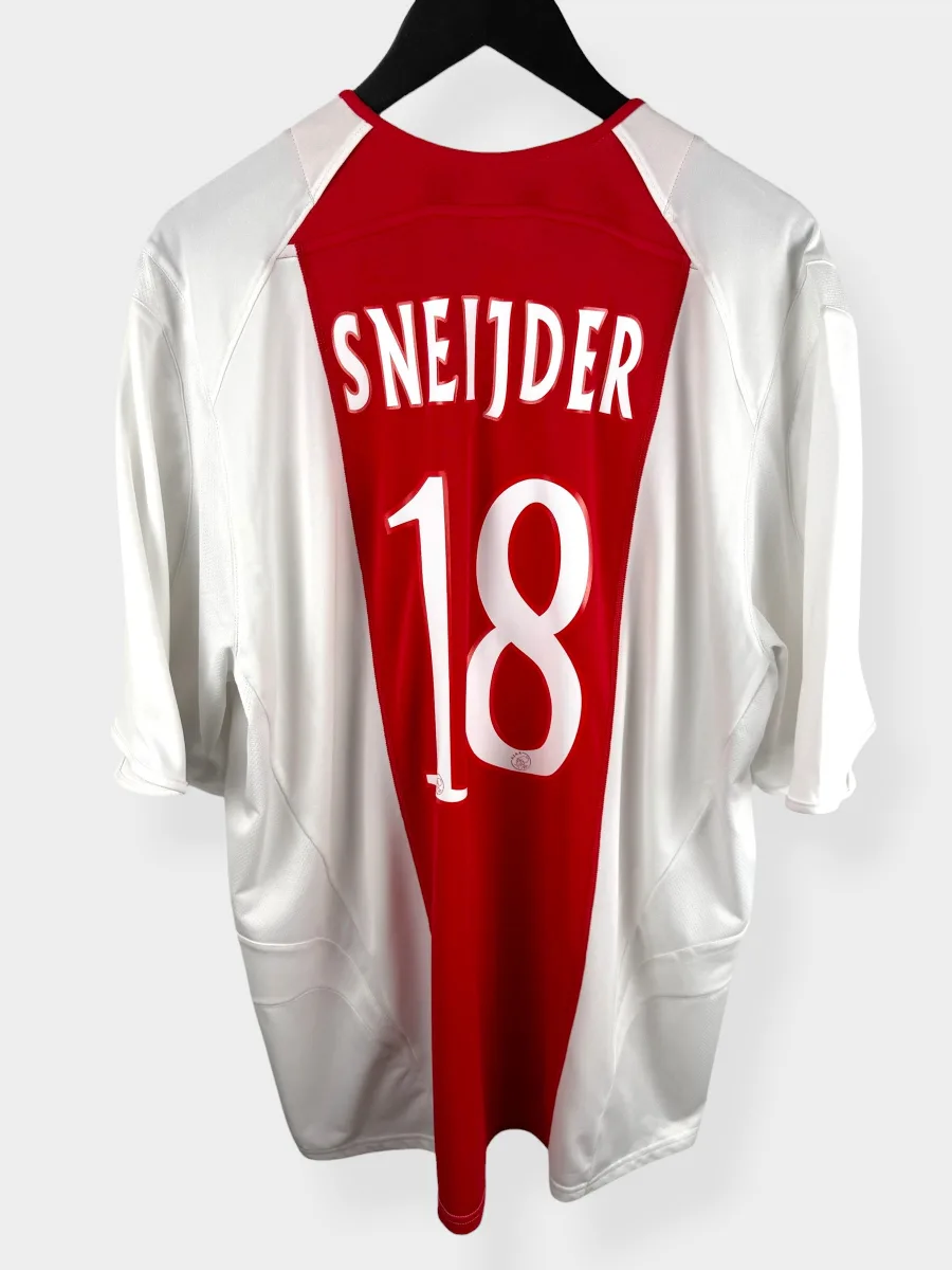 2005-06 AJAX HOME SHIRT SNEIJDER #18 XXL