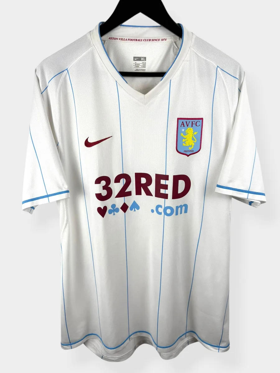 2007-08 ASTON VILLA AWAY SHIRT PLAYER ISSUE XL