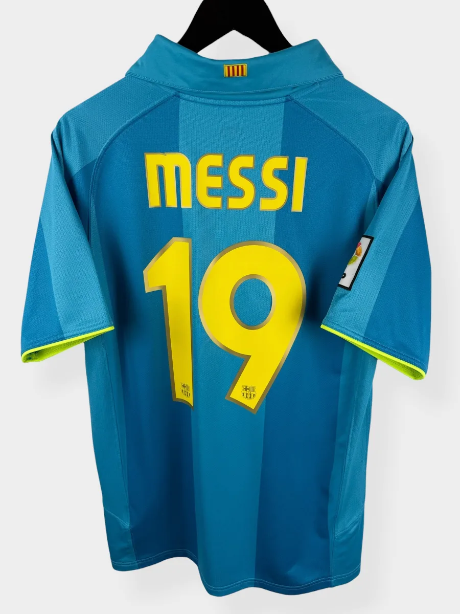 2007-08 BARCELONA AWAY SHIRT MESSI #19 M