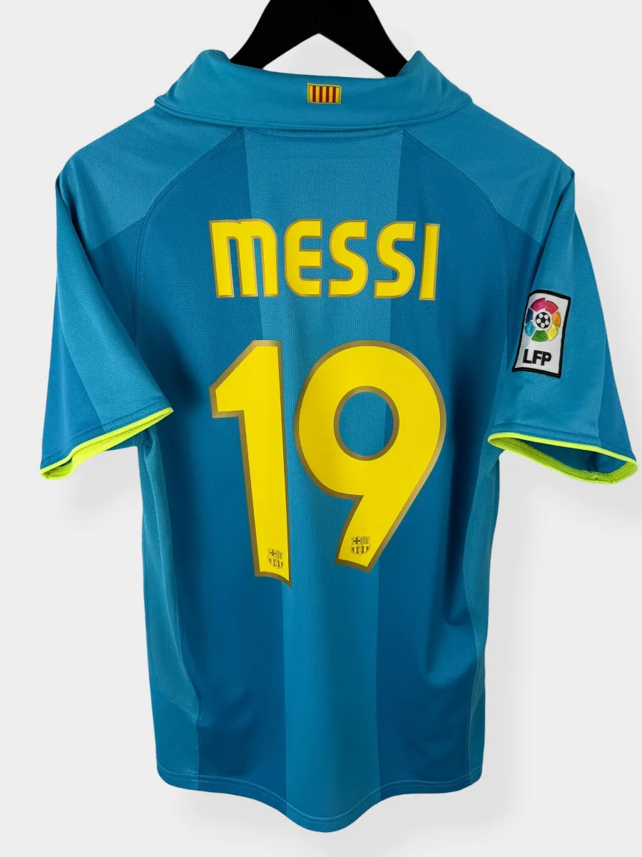 2007-08 BARCELONA AWAY SHIRT MESSI #19 S