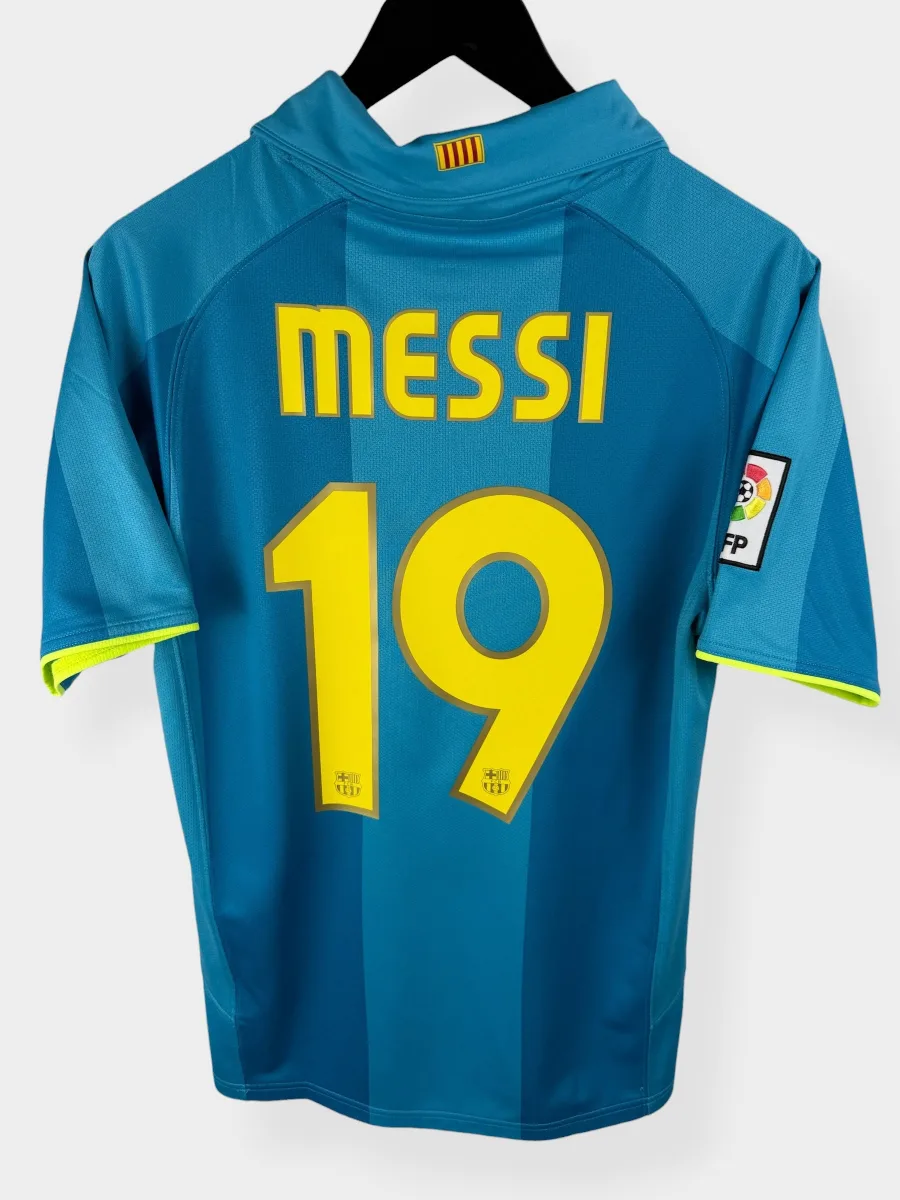 2007-08 BARCELONA AWAY SHIRT MESSI #19 S