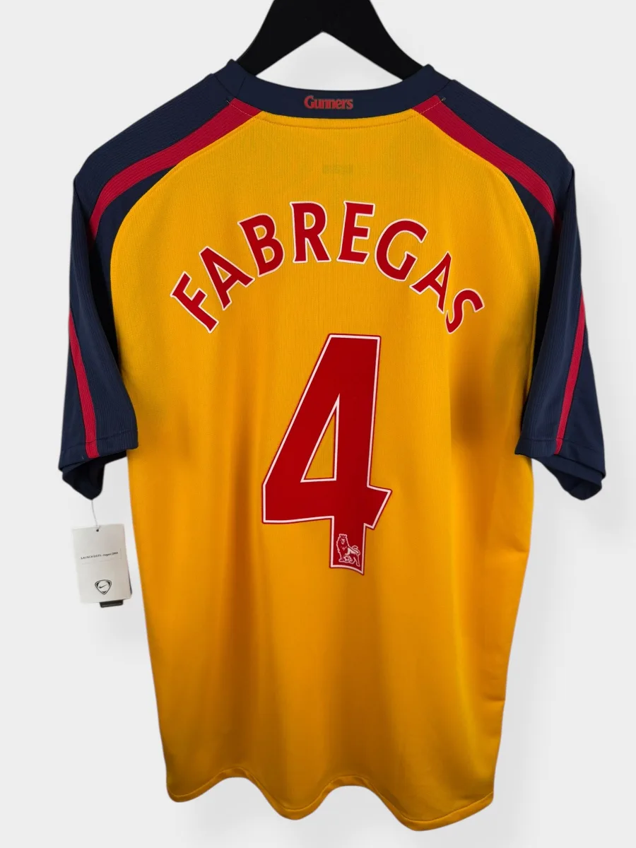 2008-09 ARSENAL AWAY SHIRT FABREGAS #4 XL