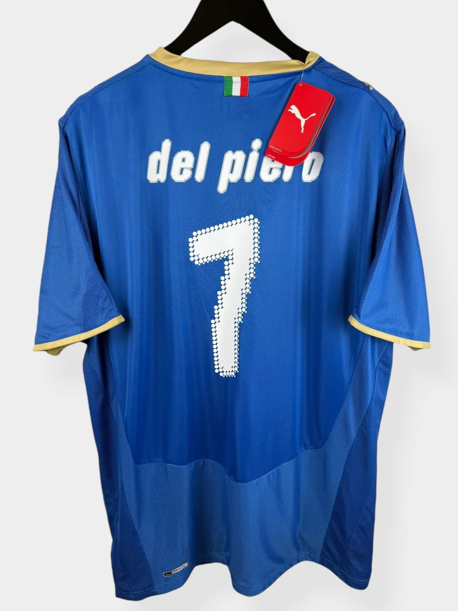 2008-09 ITALY HOME SHIRT DEL PIERO #7 XL
