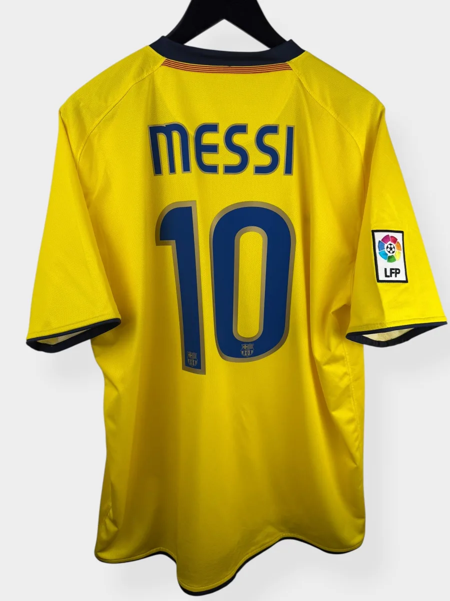 2008-10 BARCELONA AWAY SHIRT MESSI #10 XL