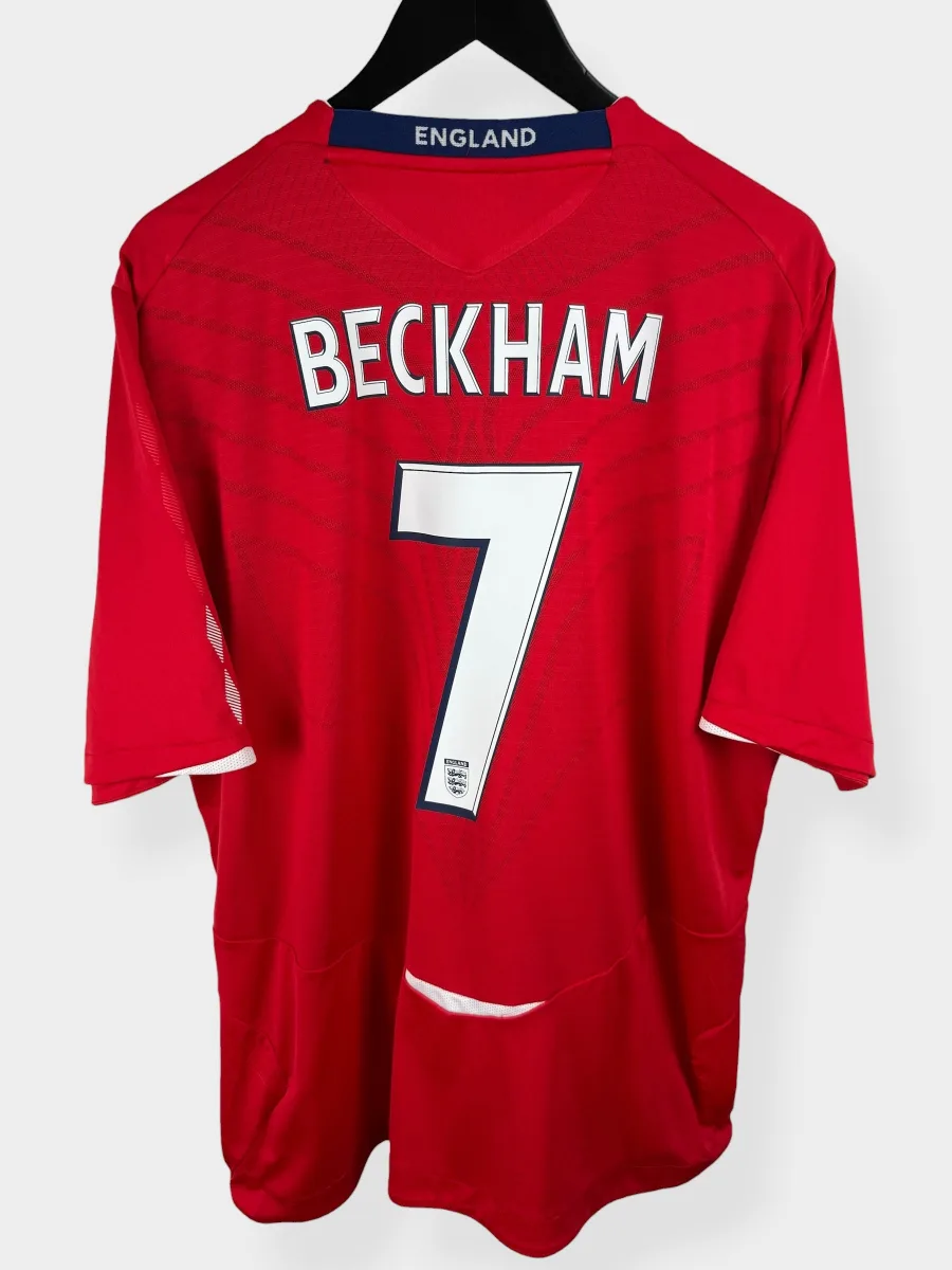 2008-10 ENGLAND AWAY SHIRT BECKHAM #7 XXL