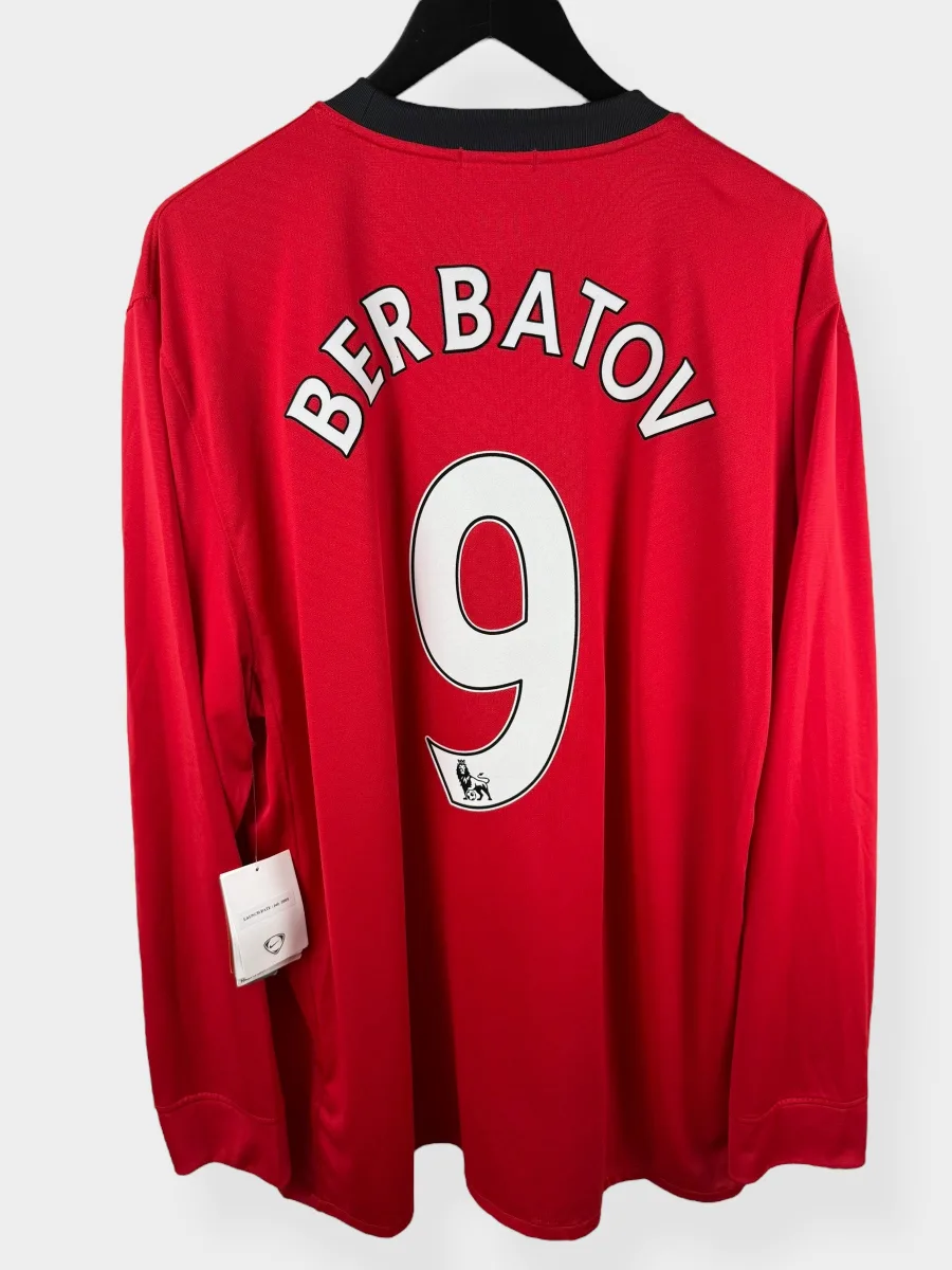 2009-10 MANCHESTER UNITED HOME SHIRT BERBATOV #9 XXL LS