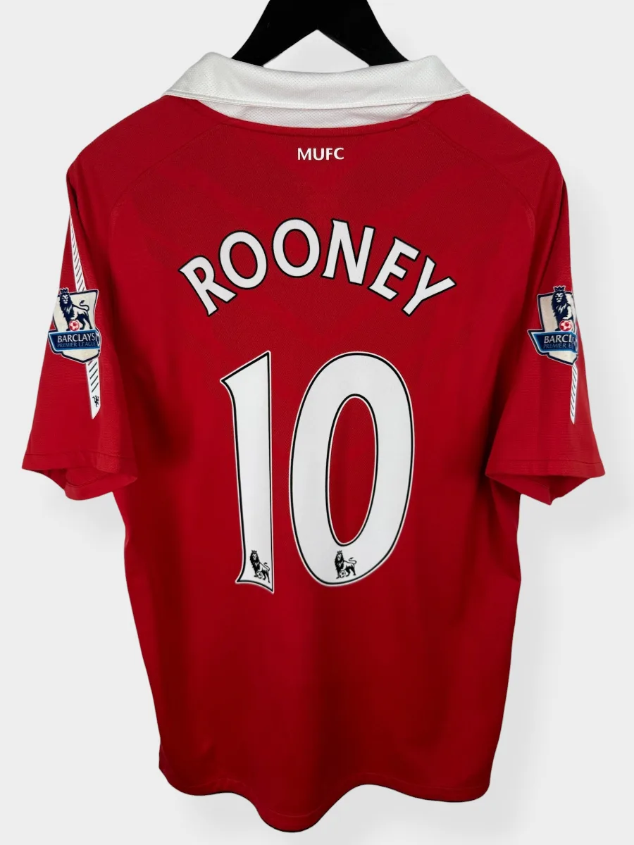 2010-11 MANCHESTER UNITED HOME SHIRT ROONEY #10 L