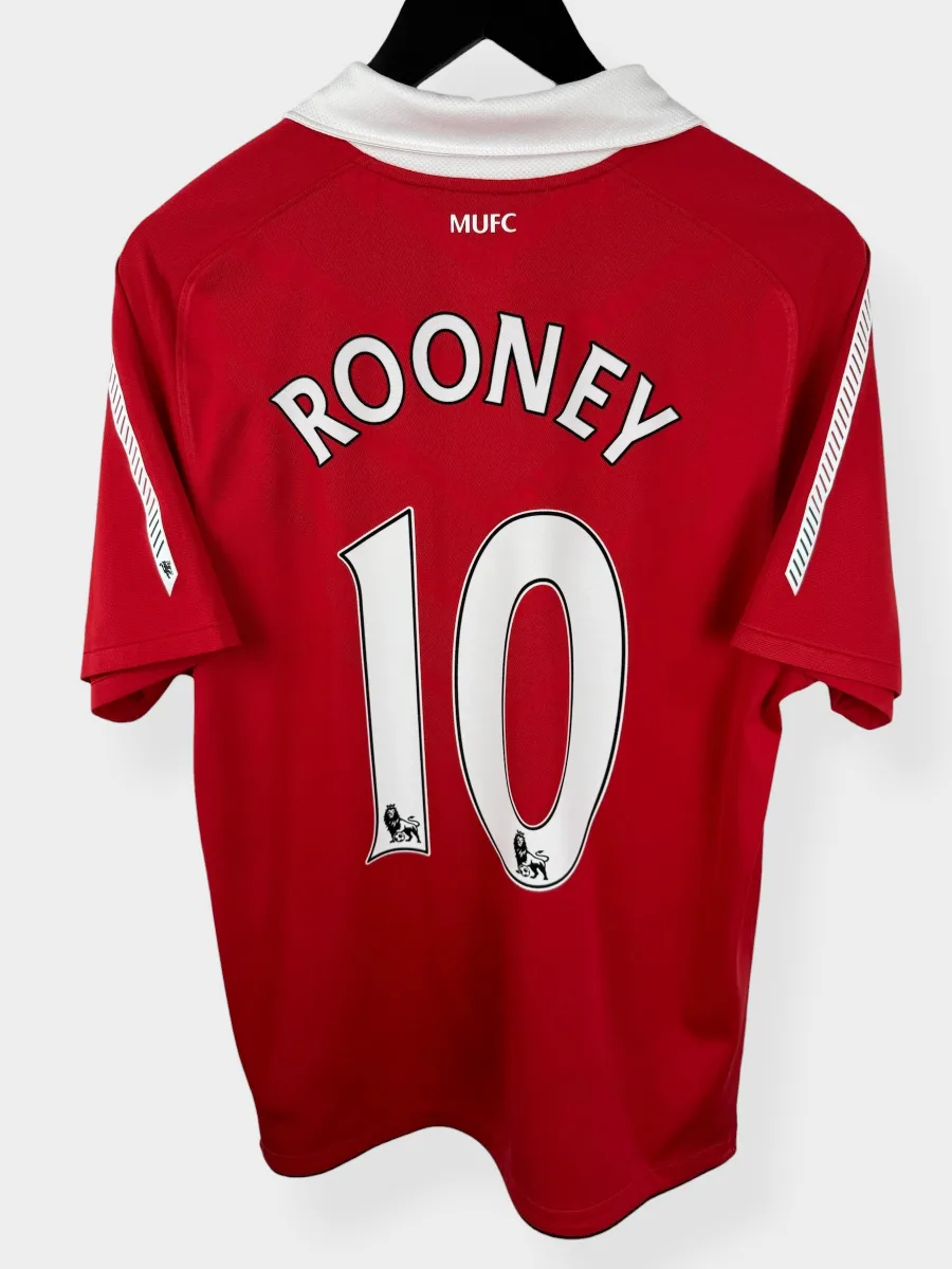 2010-11 MANCHESTER UNITED HOME SHIRT ROONEY #10 M