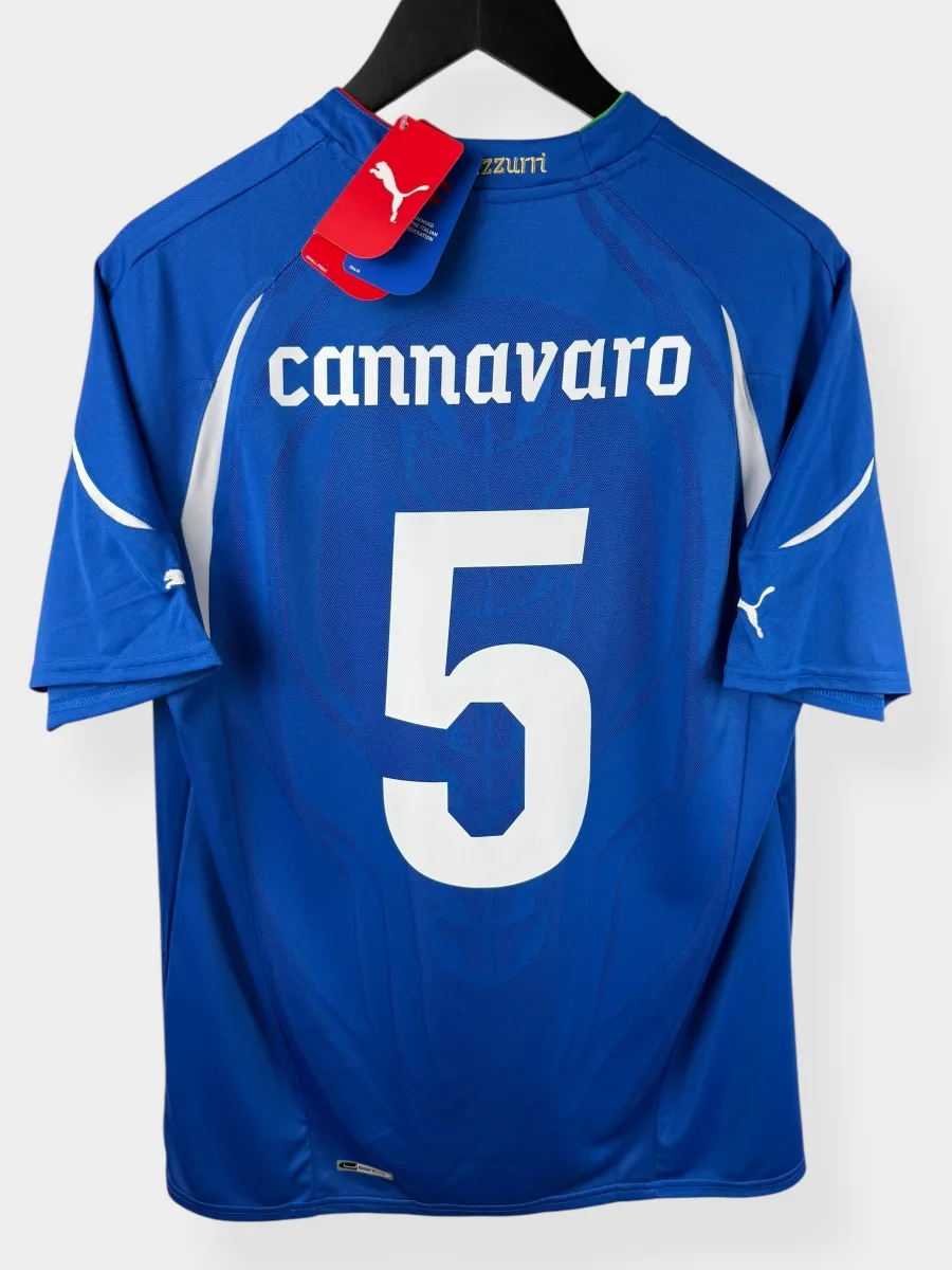 2010-12 ITALY HOME SHIRT CANNAVARO #5 L