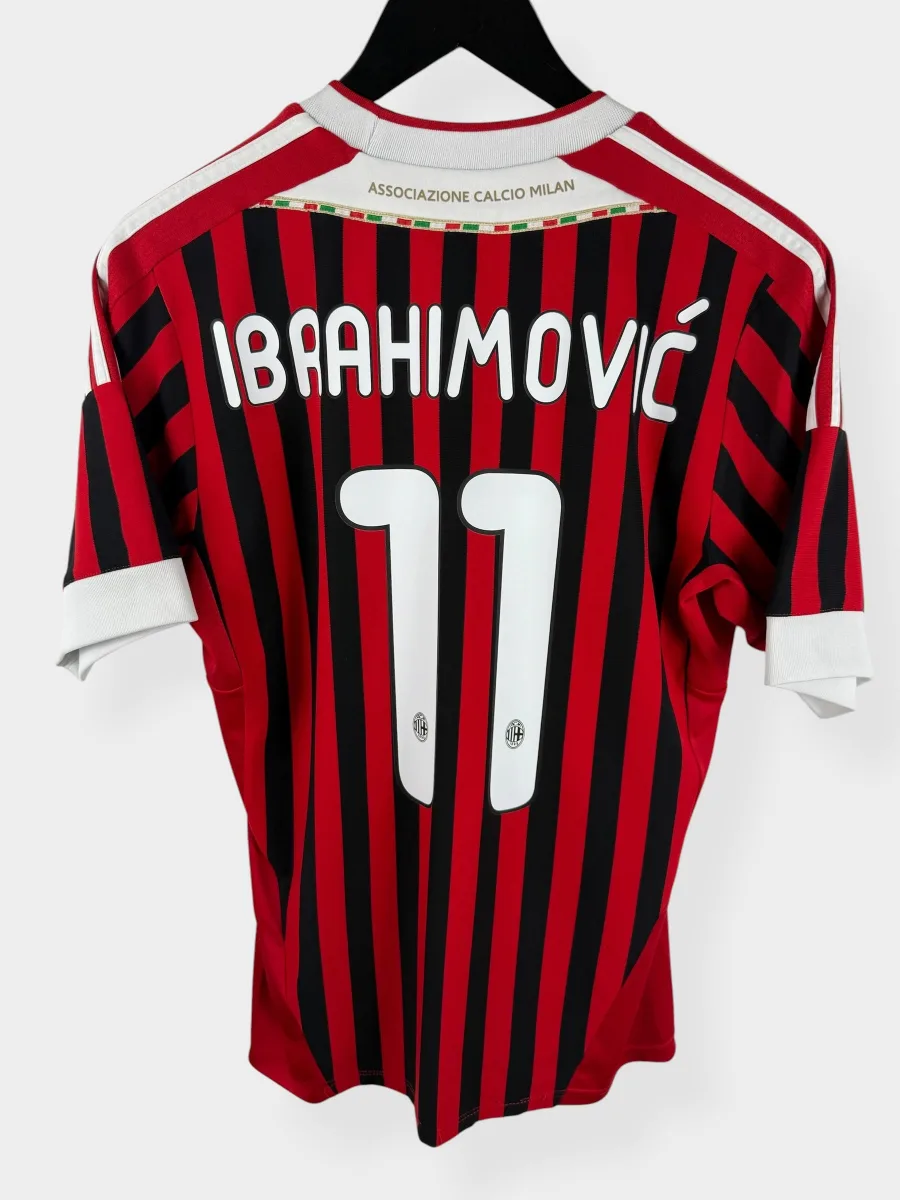 2011-12 AC MILAN HOME SHIRT IBRAHIMOVIC #11 S