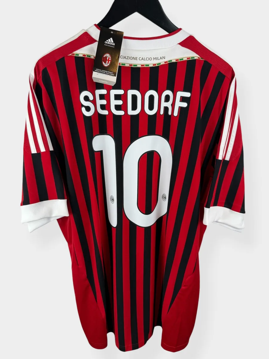 2011-12 AC MILAN HOME SHIRT SEEDORF #10 XXL