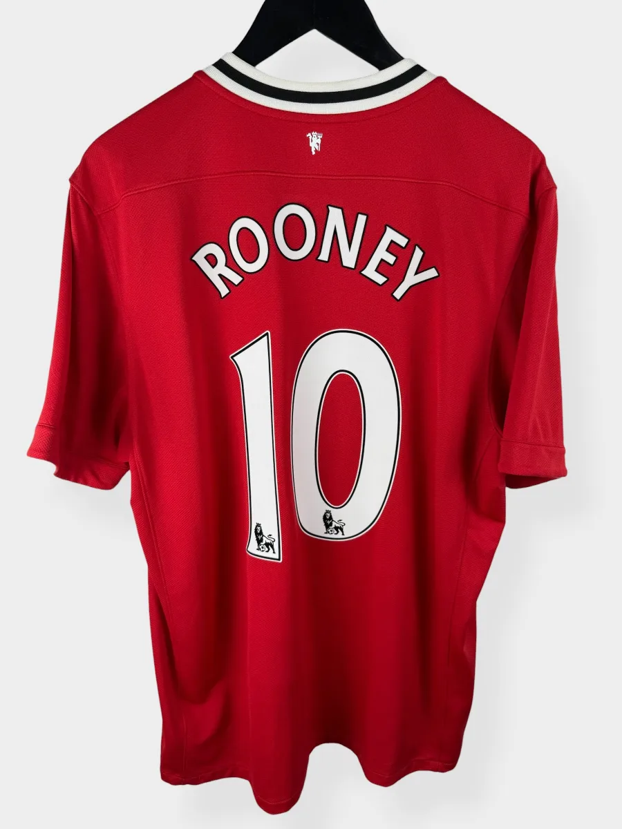 2011-12 MANCHESTER UNITED HOME SHIRT ROONEY #10 XL