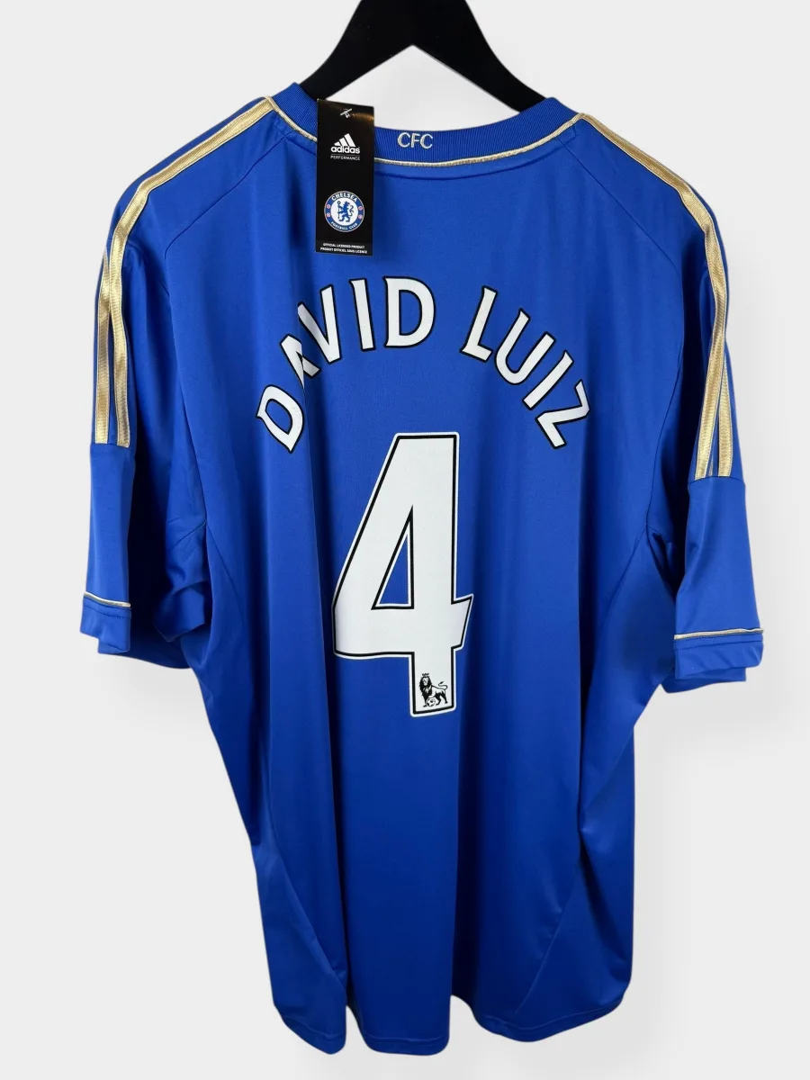 2012-13 CHELSEA HOME SHIRT DAVID LUIZ #4 XXL