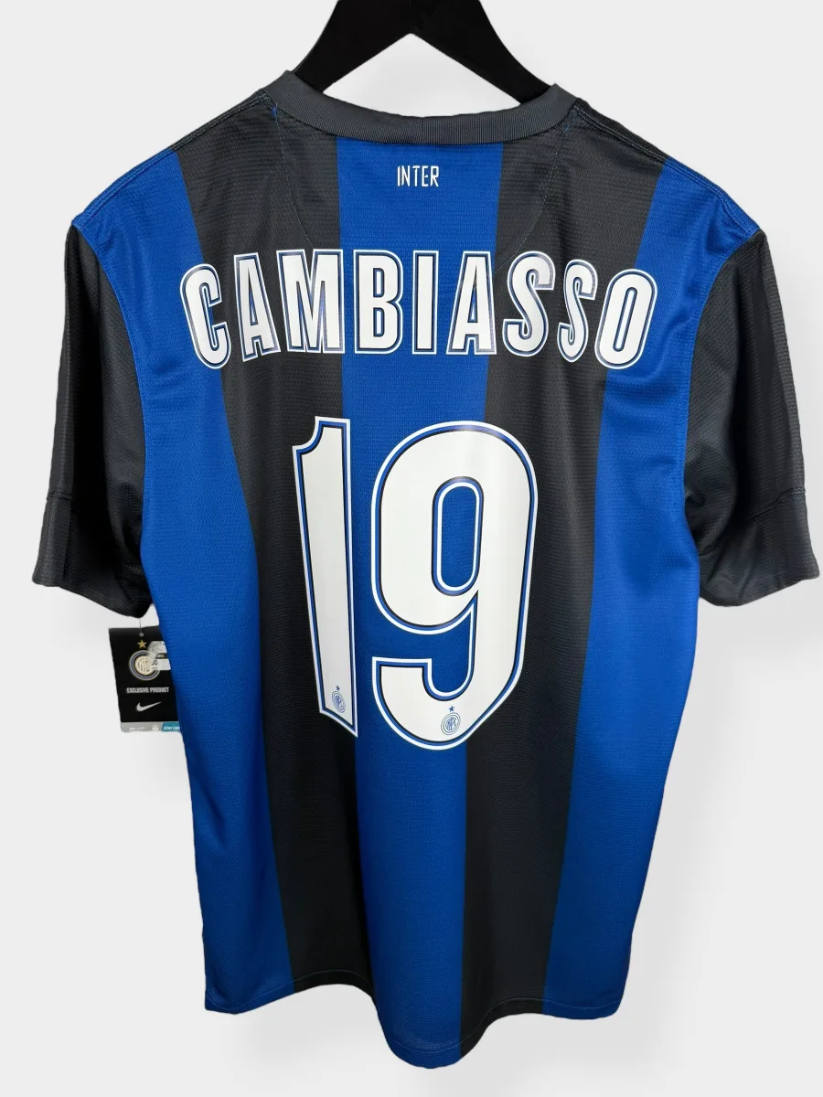 2012-13 INTER MILAN HOME SHIRT CAMBIASSO #19 M