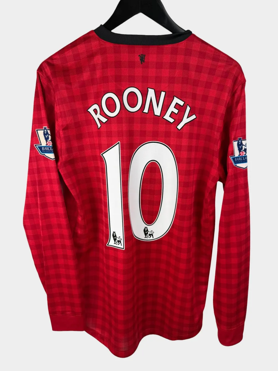 2012-13 MANCHESTER UNITED HOME SHIRT LS ROONEY #10 M