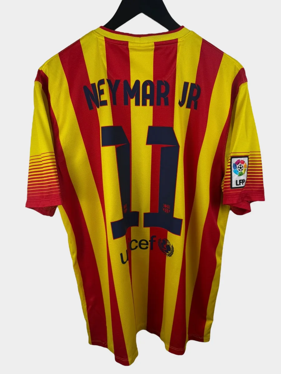 2013-14 BARCELONA AWAY SHIRT NEYMAR JR #11 XL