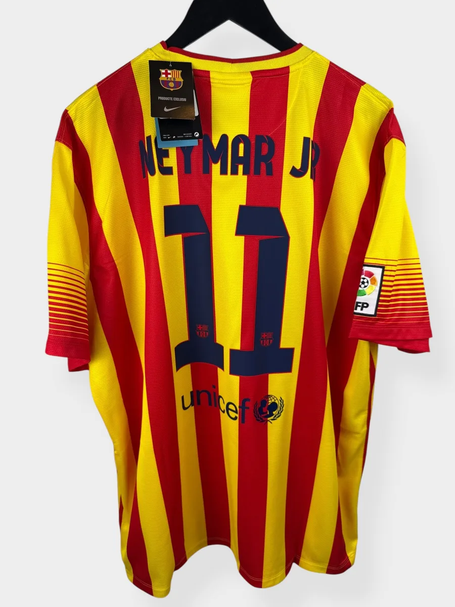 2013-14 BARCELONA AWAY SHIRT NEYMAR JR #11 XXL