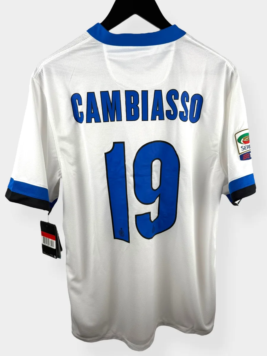 2013-14 INTER MILAN AWAY SHIRT CAMBIASSO #19 L