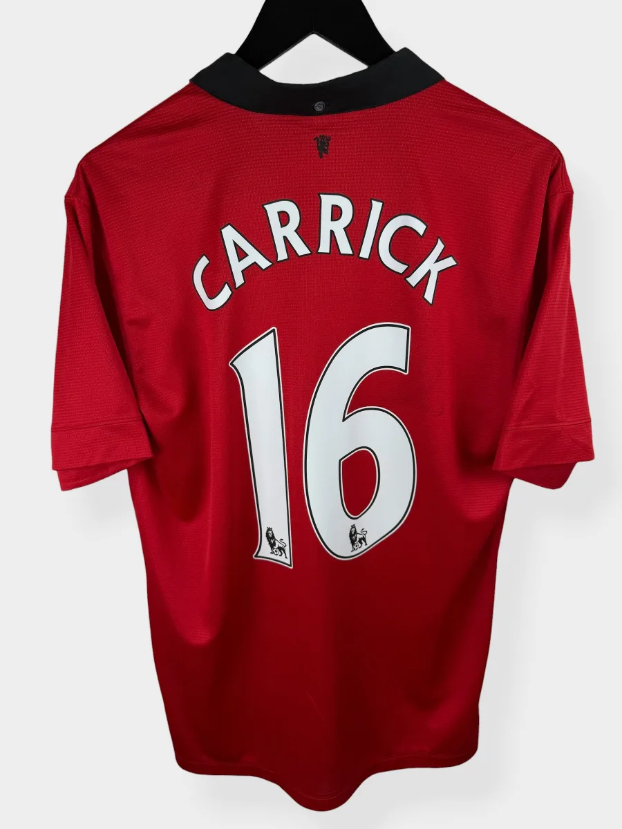 2013-14 MANCHESTER UNITED HOME SHIRT CARRICK #16 L