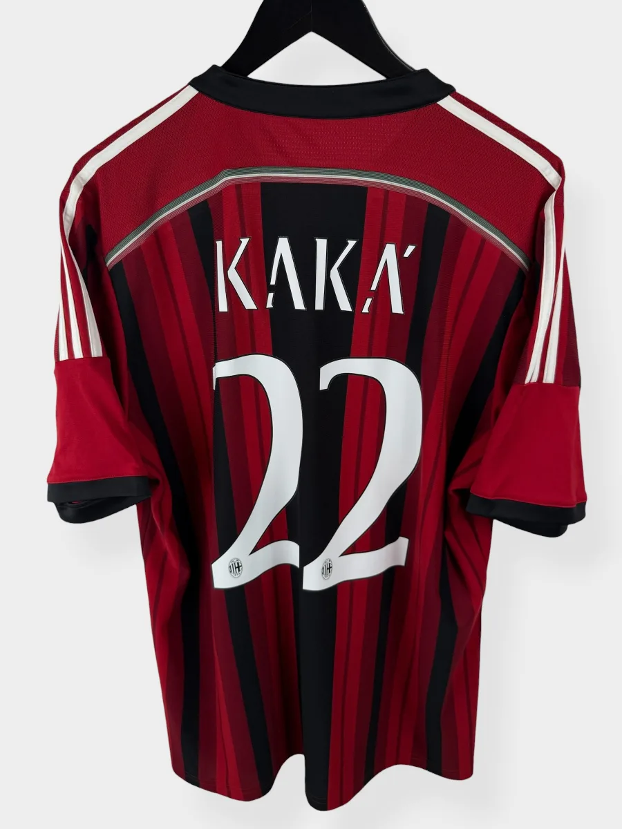 2014-15 AC MILAN HOME SHIRT KAKA #22 XL