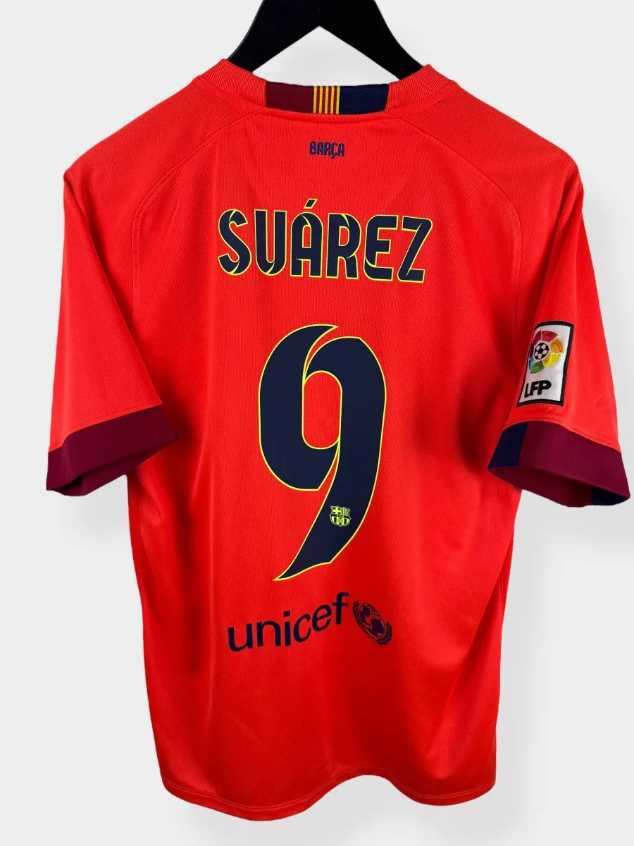 2014-15 BARCELONA AWAY SHIRT SUAREZ #9 M