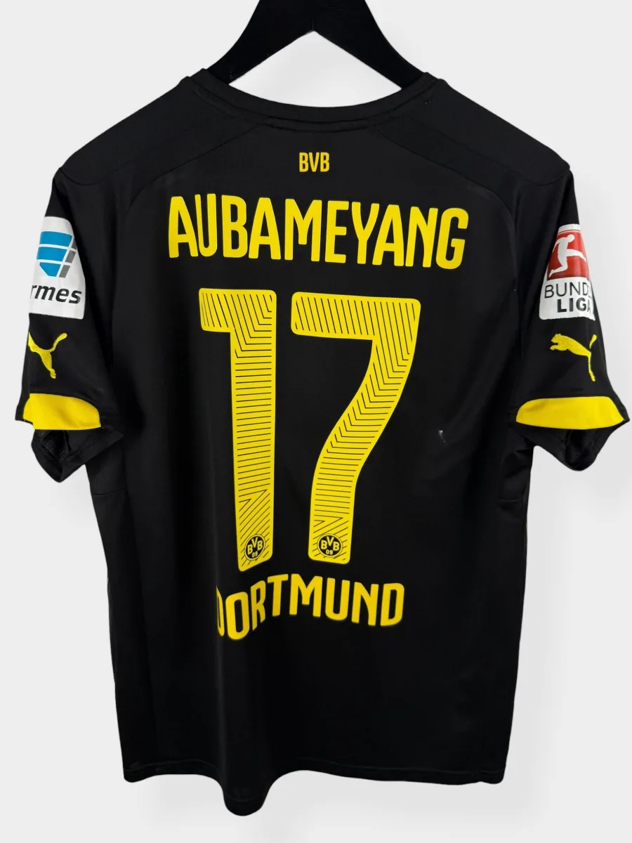 2014-15 BORUSSIA DORTMUND AWAY SHIRT AUBAMEYANG #17 M