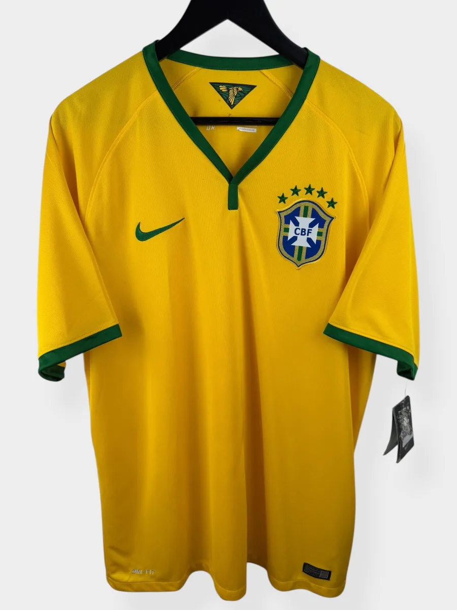 2014-15 BRAZIL HOME SHIRT XL