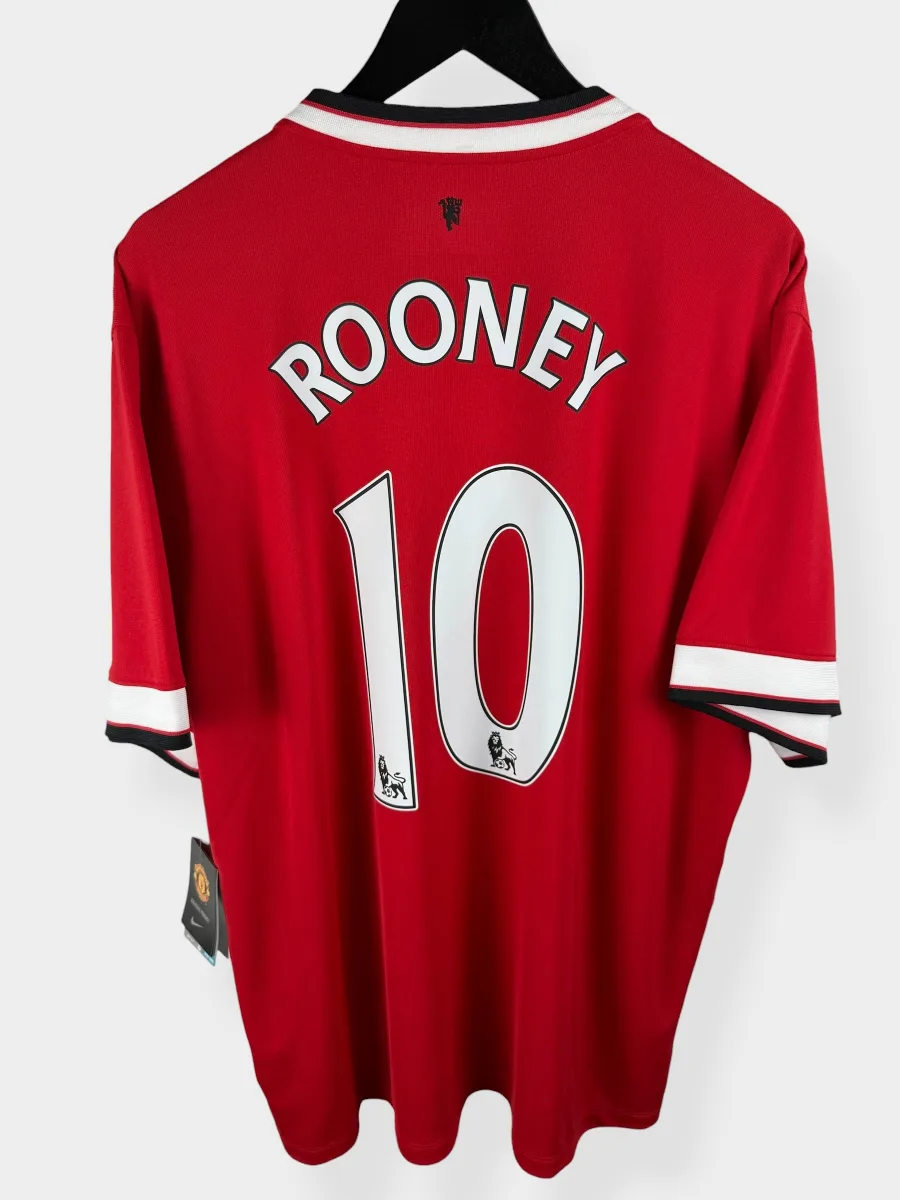 2014-15 MANCHESTER UNITED HOME SHIRT ROONEY #10 XXL