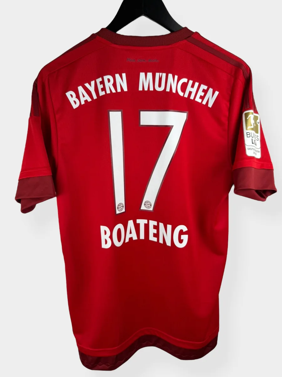2015-16 BAYERN MUNICH HOME SHIRT BOATENG #17 M