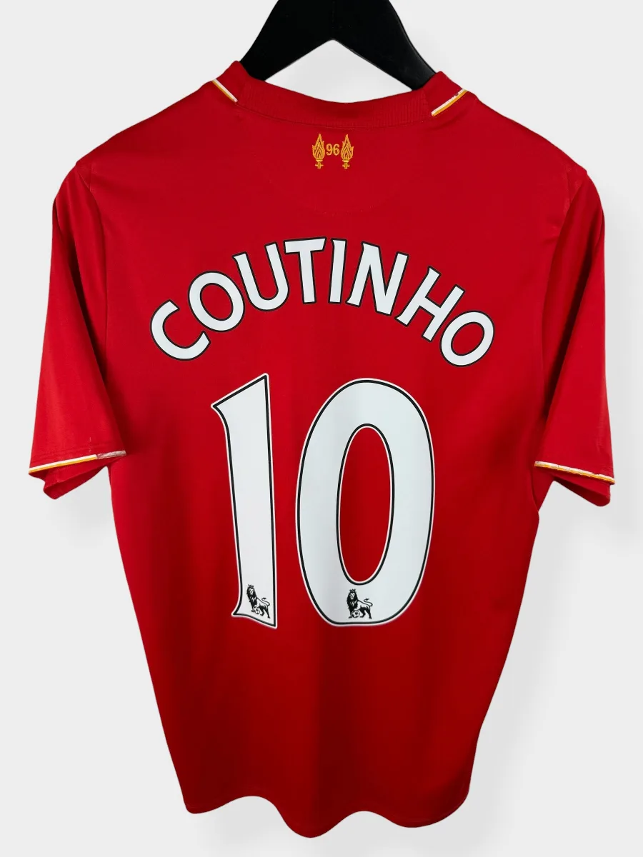 2015-16 LIVERPOOL HOME SHIRT COUTINHO #10 S