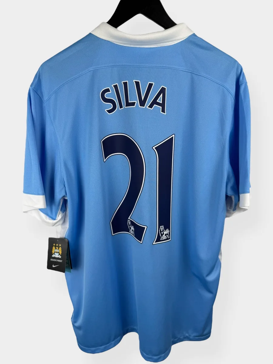 2015-16 MANCHESTER CITY HOME SHIRT SILVA #21 XL