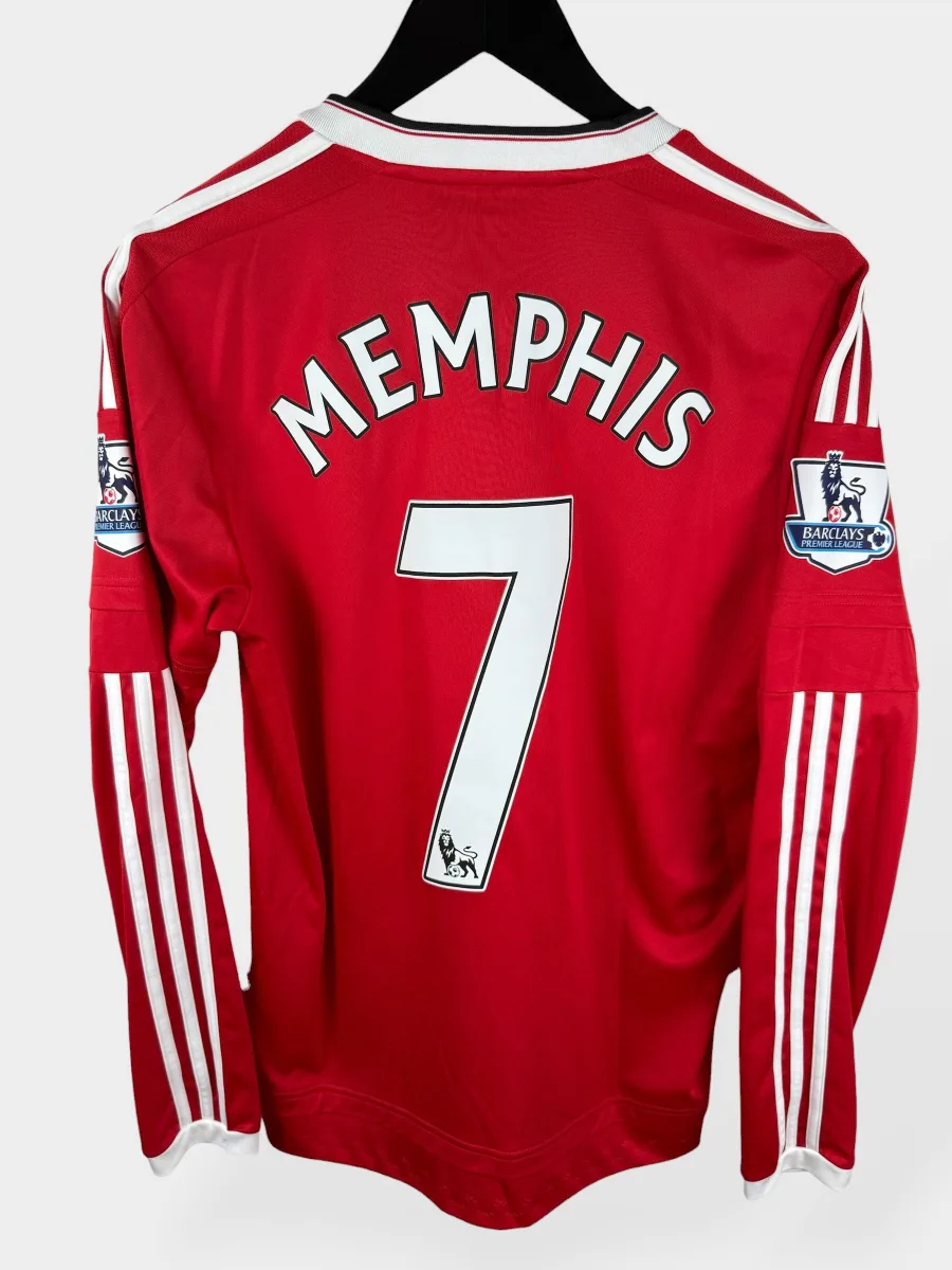 2015-16 MANCHESTER UNITED HOME LS SHIRT MEMPHIS #7 S