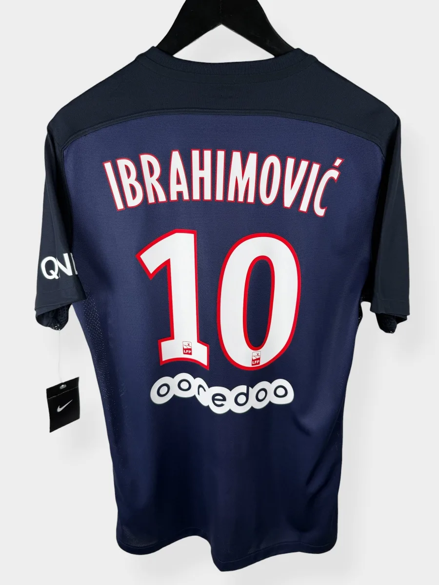 2015-16 PARIS SAINT-GERMAIN HOME SHIRT PLAYER ISSUE IBRAHIMOVIC #10 M