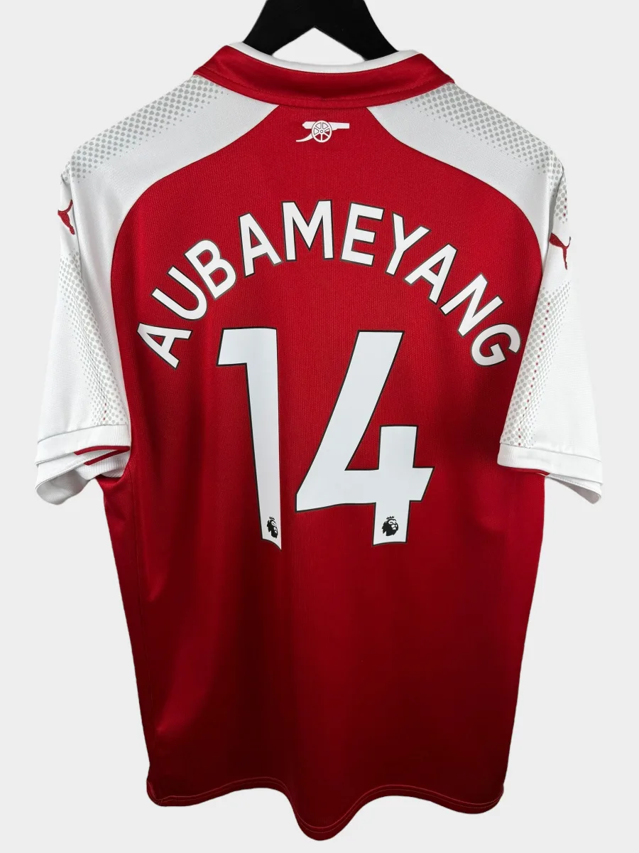 2017-18 ARSENAL HOME SHIRT AUBAMEYANG #14 XL