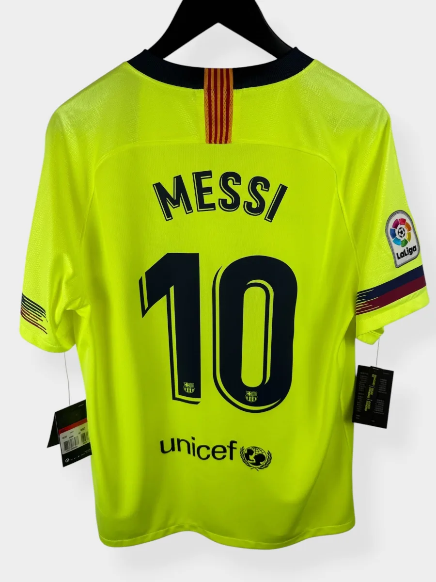 2018-19 BARCELONA AWAY SHIRT MESSI #10 L