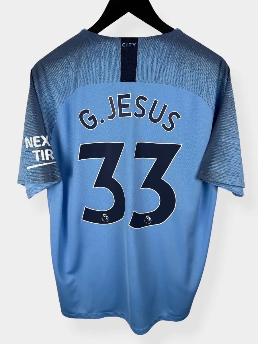 2018-19 MANCHESTER CITY HOME SHIRT G. JESUS #33 XL