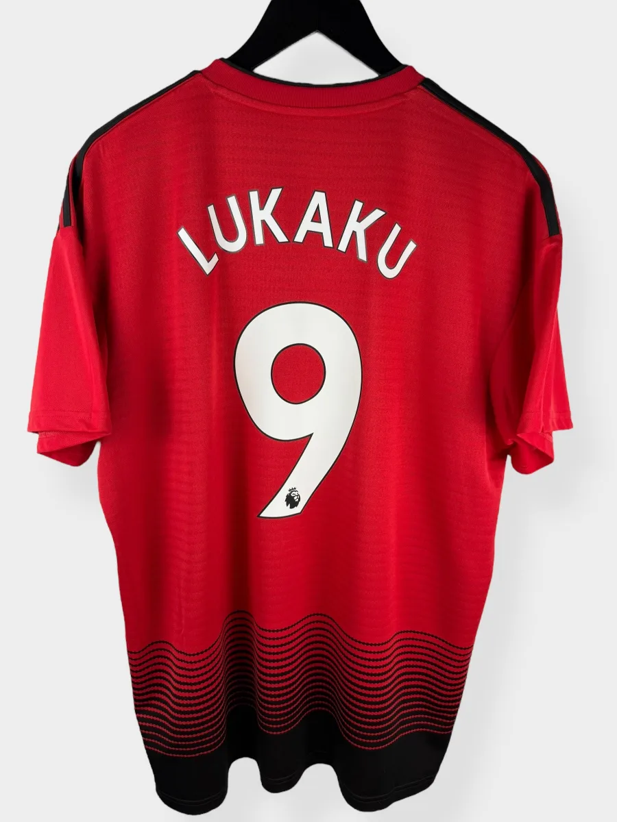 2018-19 MANCHESTER UNITED HOME SHIRT LUKAKU #9 XL