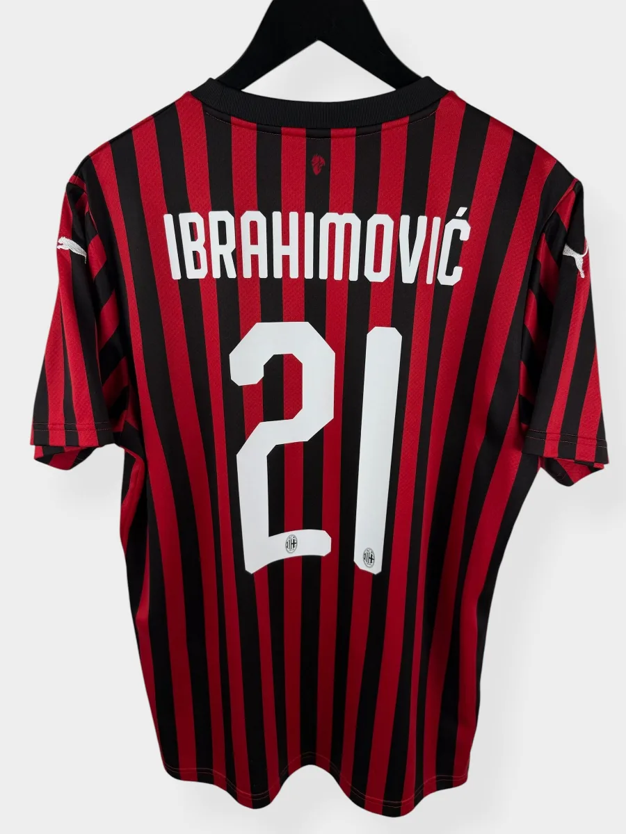2019-20 AC MILAN HOME SHIRT IBRAHIMOVIC #21 M