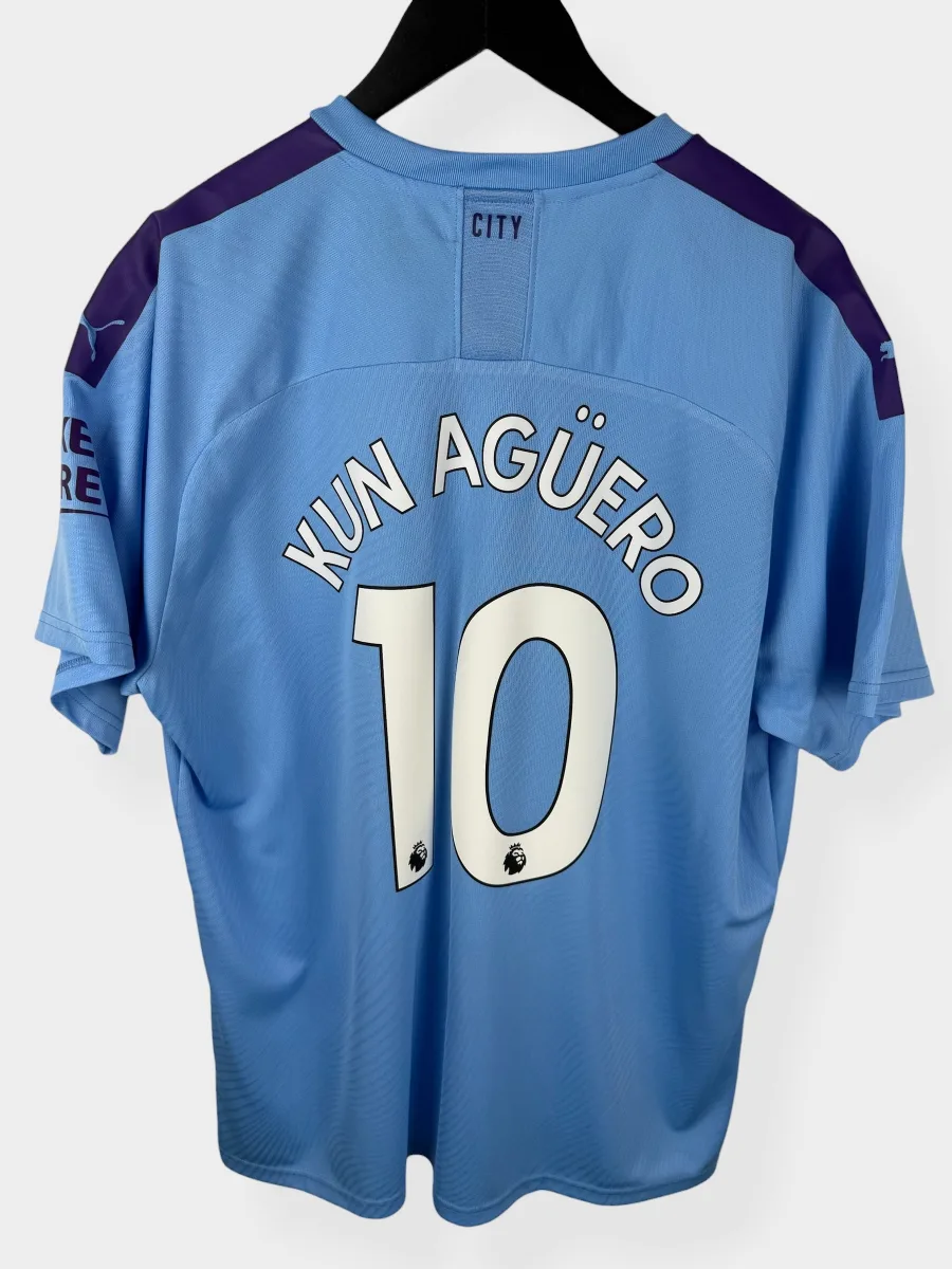 2019-20 MANCHESTER CITY HOME SHIRT KUN AGÜERO #10 XXL