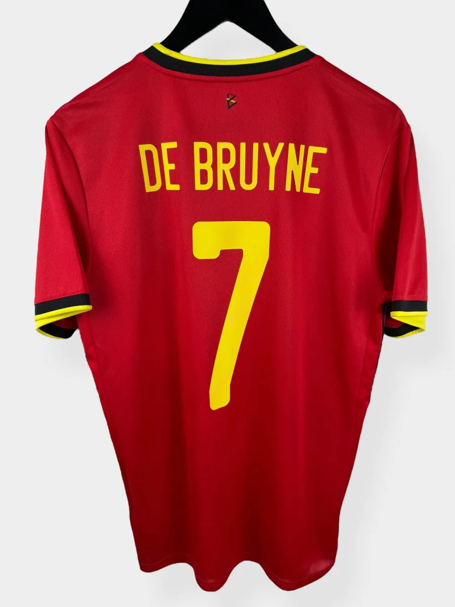 2020-21 BELGIUM HOME SHIRT DE BRUYNE #7 M