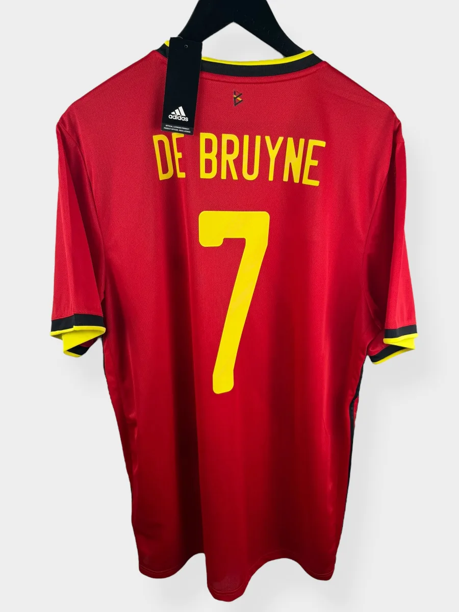 2020-21 BELGIUM HOME SHIRT DE BRUYNE #7 XL