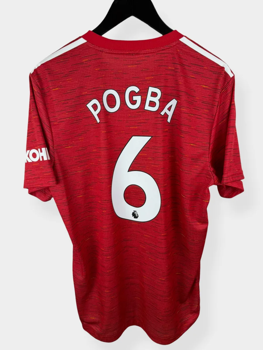 2020-21 MANCHESTER UNITED HOME SHIRT PLAYER ISSUE POGBA #6 L