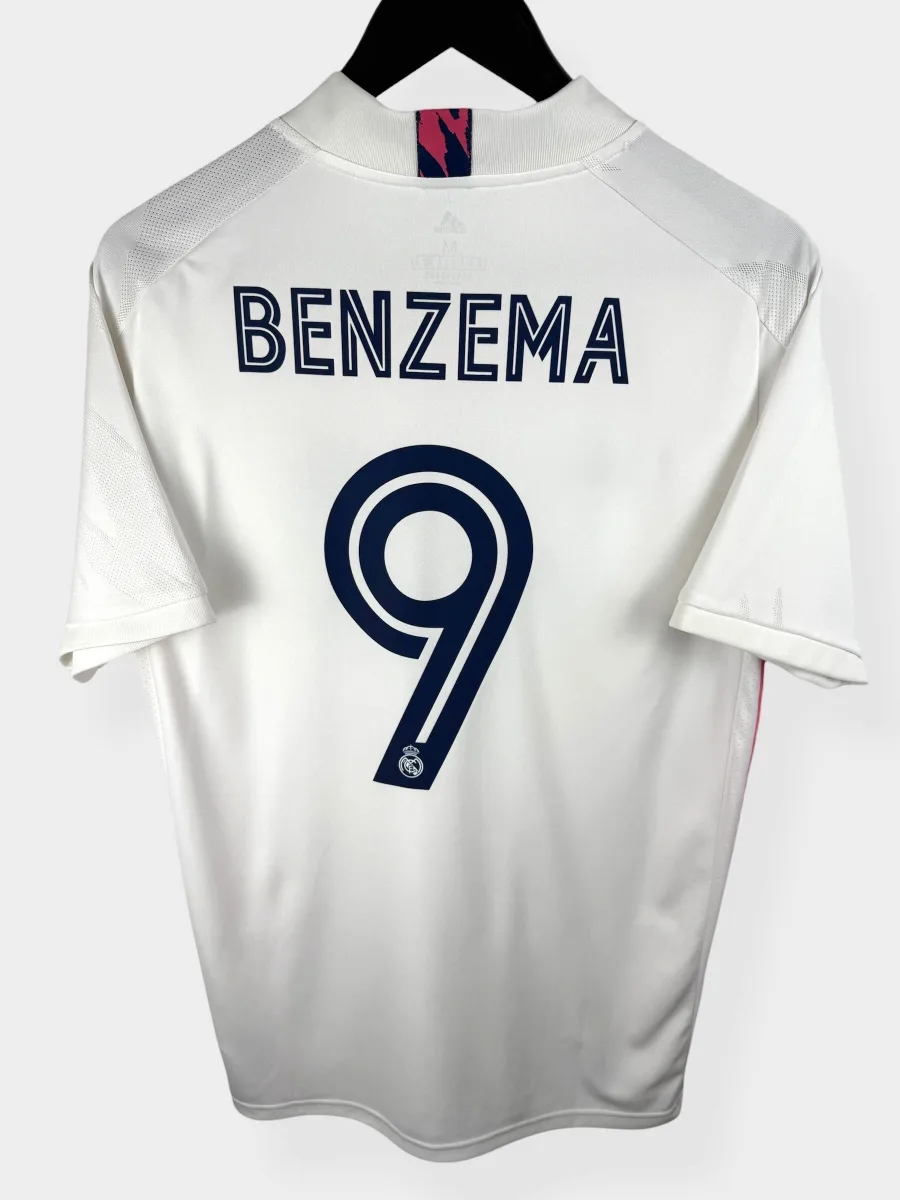 2020-21 REAL MADRID HOME SHIRT BENZEMA #9 M