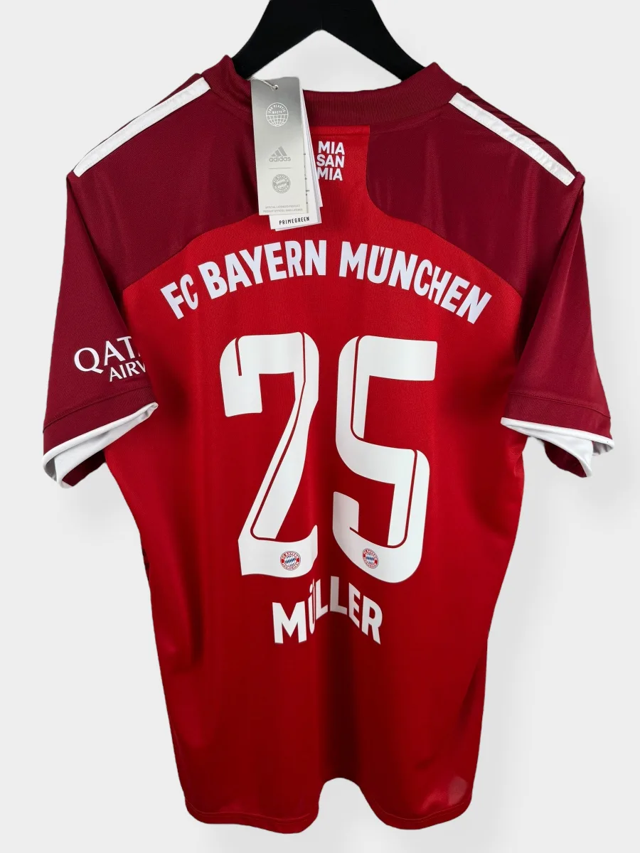 2021-22 BAYERN MUNICH HOME SHIRT MULLER #25 L