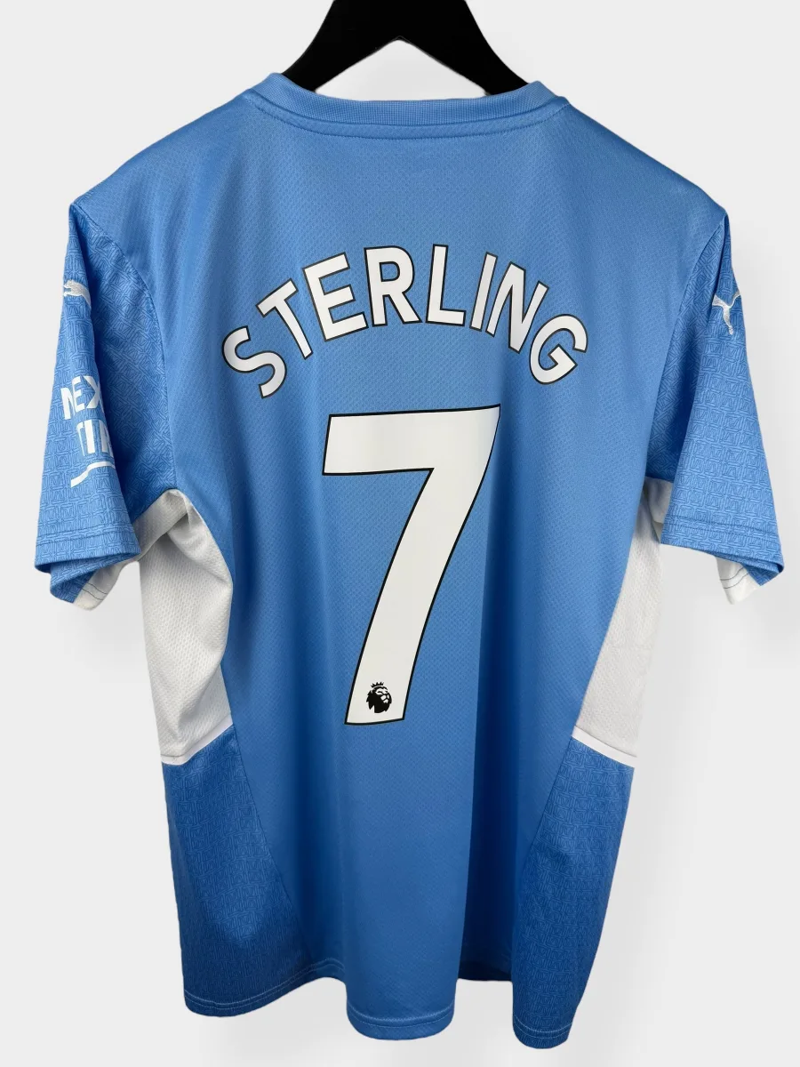 2021-22 MANCHESTER CITY HOME SHIRT STERLING #7 M