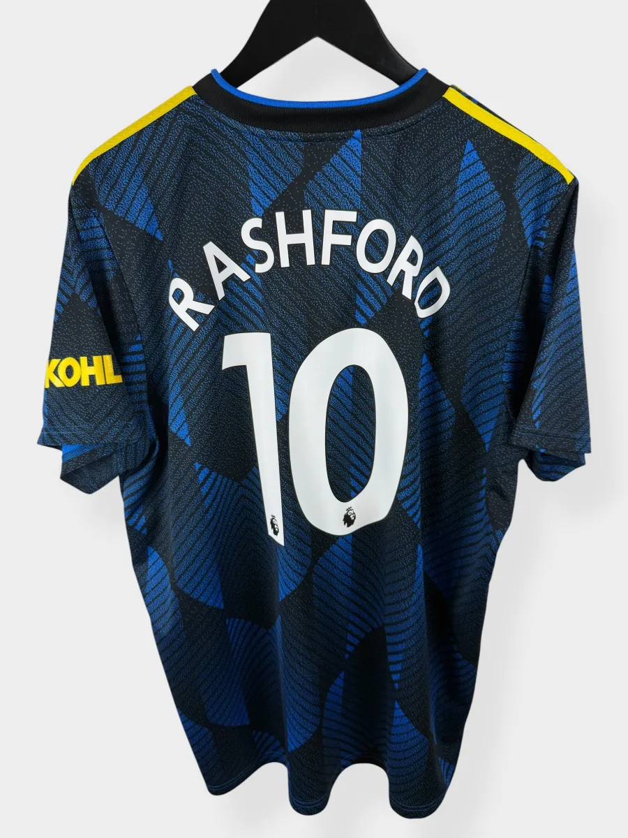 2021-22 MANCHESTER UNITED THIRD SHIRT RASHFORD #10 XL