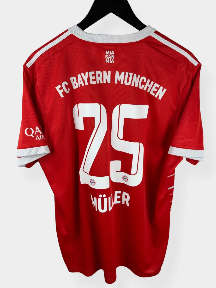 2022-23 BAYERN MUNICH HOME SHIRT MULLER #25 XL