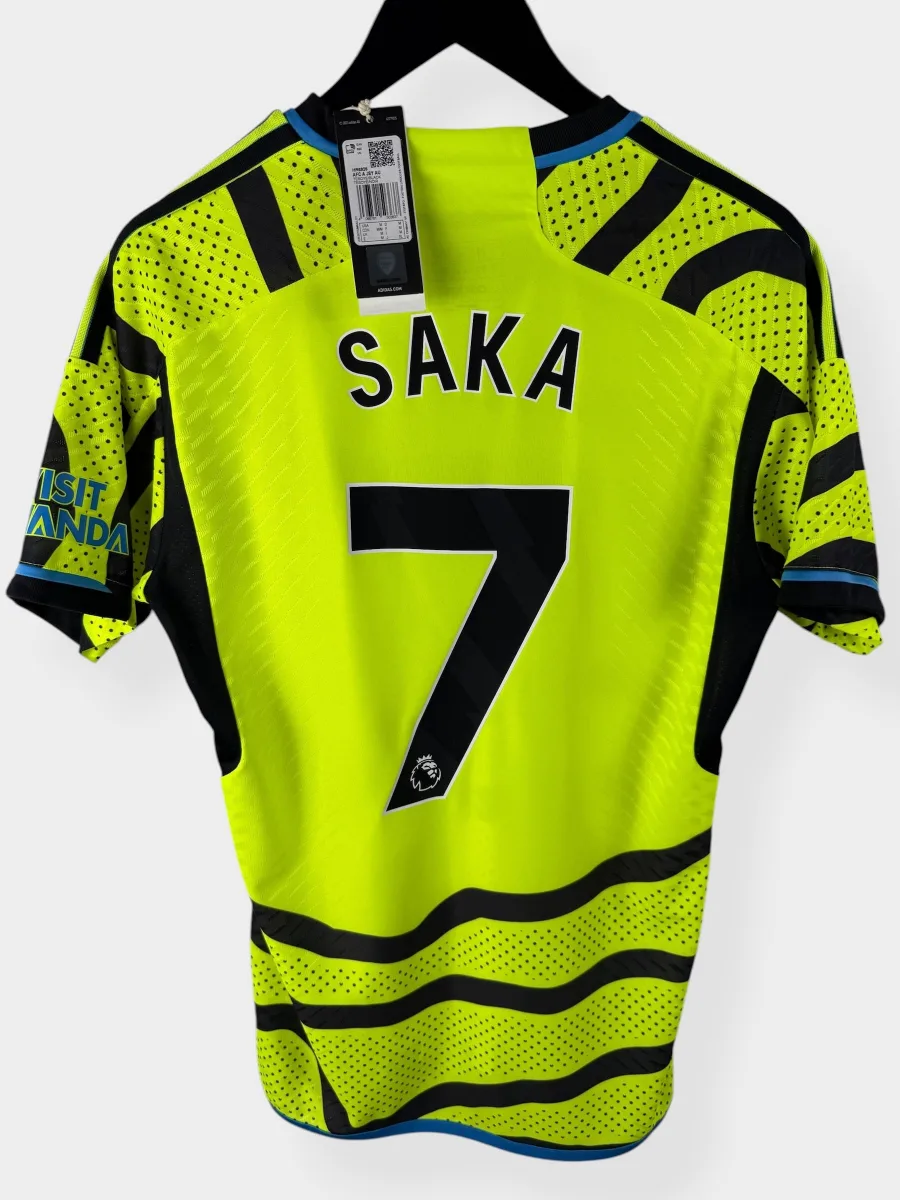 2023-24 ARSENAL AWAY SHIRT PLAYER ISSUE SAKA #7 M