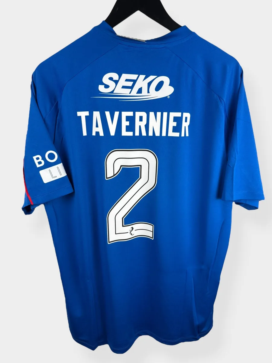 2024-25 RANGERS HOME SHIRT TAVERNIER #2 XL