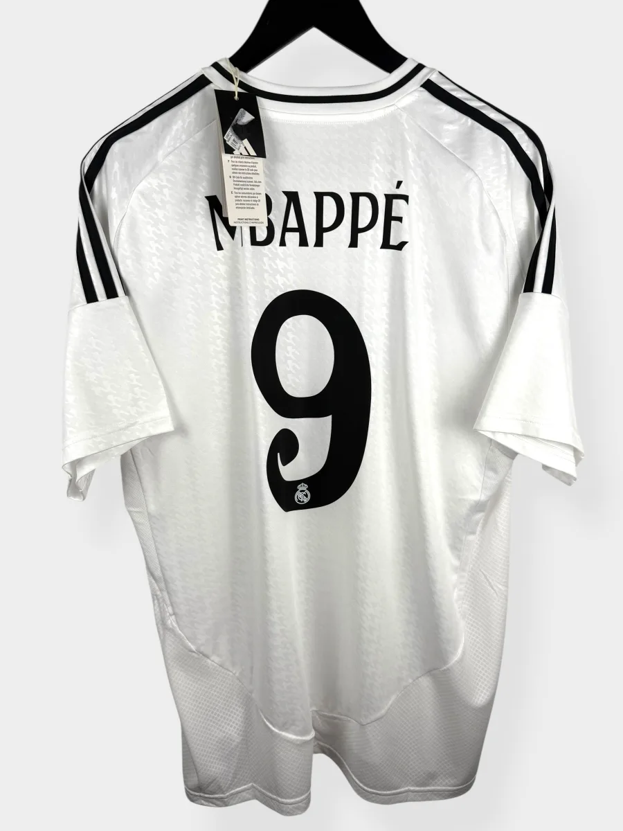 2024-25 REAL MADRID HOME SHIRT MBAPPE #9 XL